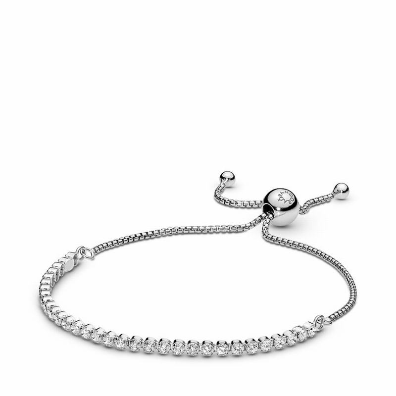 Pandora Sparkling Slider Tennis Bracelet Sale NZ, Sterling Silver (726895-CDS)